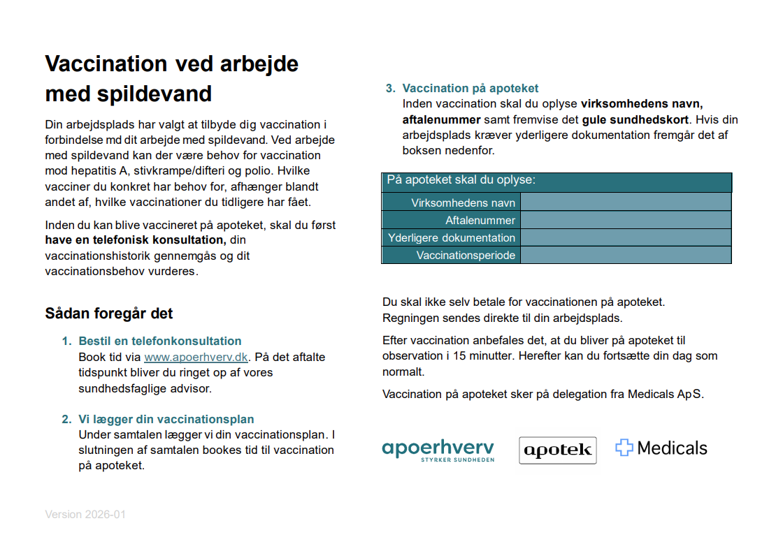 Folder: Spildevandsvaccination